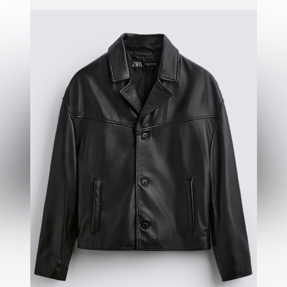 Brand new with tags- Zara men’s leather jacket